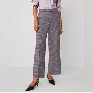 Ann Taylor NWT Houndstooth Ankle Pants Size 12